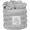 PARAH | Set 36 Lavette 30x30 cm -100% Cotone di Alta Qualità - Alta Qualità, Morbide e Assorbenti - Con Contenitore - Collezione Luxury Wellness