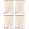 Horeca Candles Candele coniche avorio - 25,4 cm (altezza) - Set di 200 candele non profumate - 7,5 ore di combustione - senza fumo, antigoccia