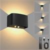 ILIKEPOW Lampada da Parete Interna con Sensore di Movimento, Lampada da Parete a LED Ricaricabile con Telecomando, Applique da Parete Wireless, 3000 K Bianco Caldo, Applique per Soggiorno Camera
