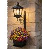 Generic Vasi da fiori 2 in 1 per esterni per fiori veri o finti, lampada solare con fioriera, lampade da terra con supporto impermeabile a parete o autoportante per esterni, porta d'ingresso, decorazione da