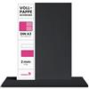Netuno 10 fogli cartone nero formato A3 29,7 x 42 cm spessore 2 mm 1370g cartoncino nero per per rilegatura libri bricolage scrapbooking modellismo presentazione album scatole hobby creativi
