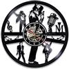FORLUZ Michael Jackson Orologio da parete in vinile LED 12 Disco in vinile, Opere d'arte per interni domestici, Regalo di compleanno. Orologio creativo con lampada da notte sospesa 7 colori chiari