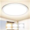 Tyreses Plafoniera LED Soffitto, 3 temperature di colore, Ø22cm