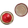 OPIROS Capsule Twist Off Con Flip Diametro mm.53 Con Bottone Centrale Di Controllo Clic Clac Colore Rosso Oro Coperchi Per Barattoli Conserve Marmellate Passate (20)