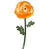 VESTA Bomboniera mini fiore Special Moments - Ranuncolo - 8,9xH20 cm - Cristallo acrilico - Confezionato in borsetta di carta - Idea regalo - Made in Italy