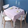 FANSU Tovaglia Cerata Quadrato Rettangolare, Stile Plaid Tovaglia Plastificata PVC Impermeabile Antimacchia Copritavolo per Feste Compleanno Giardino Esterno Cucina (Rosa,110x110cm)