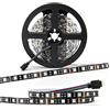 SUPERNIGHT RGB Light Strip SUPERNIGHT 12v SMD Strip Non-waterproof LED Tape Multi-colors LED Strips Light Pack of 16.4ft/5m 300LEDs for most Indoor Decoration[Black PCB]