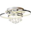 Lucande Plafoniera LED dimmerabile (Moderno) colore Argento, in Metallo ad es. Soggiorno & Sala da pranzo lampadina inclusa lampada plafoniera