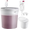 KADAX Set KADAX di secchi per fermentazione da 33L con gorgogliatore e tappo di gomma, contenitori per fermentazione in plastica con tappo e stoppino, grande secchio con accessori per fermentazione per la