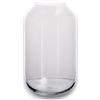 KORAT - Vaso in Vetro Trasparente Decorativo - Vaso per Fiori Moderno per Casa, Soggiorno o Tavolo - Design Elegante Minimal - Disponibile in 2 Dimensioni 31 cm o 40 cm (20x20x40 cm)