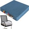 Generic Cuscino in Schiuma 50x50x10cm di Spessore, Cuscino per Sedile in Memory Foam, Antiscivolo con Cerniera, Fodera Lavabile, per Patio, Sala da Pranzo, Divano e Panca