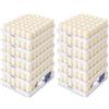Horeca Candles - Candele a Colonna Avorio - Ø 4 x 7 cm - Set da 240 Candele Decorative - Lunga Durata 12 Ore - Cero Inodore - Cera di Paraffina