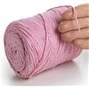 MeriWoolArt® Corda di Cotone per Macramé da 2 mm x 250 m, Riciclata, Ideale per Creare Appendi Piante, Gioielli, e Borse all'Uncinetto
