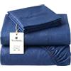o-day Renato Balestra Completo Letto Singolo Microfibra Morbida Made in Italy Set Lenzuola Letto Singolo 3 pezzi Lenzuola e Federe Lenzuolo Sotto Lenzuolo Sopra 1 Federa (Royal, Singolo)