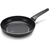 Moneta Recy Padella 26 cm Ricicla 37 Lattine, Net Induction, Nero, Corpo Alluminio 100% Riciclato