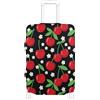 SyXIOP Copertura elastica per valigie, grande, con fiori di ciliegio, colore rosso, adatta per bagagli da 45,7 a 81,7 cm, Fiori di ciliegio rosso, S 18-20 in, Classico