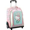 Maricart Zaino Trolley Scuola Elementare Hello Kitty Girl Power 34,5x21x45 cm - Trolley Duo con Ruote in Gomma e Manico Telescopico - Zainetto Bambina 2026/2027