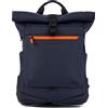 PIQUADRO - Zaino Roll-Top Porta PC 15,6 in Tessuto - Uomo - Blu