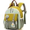 PROTAURI Zainetto Asilo Bambino 2-5 Anni 9.6L Escavatore 3D, Verde | cinturino pettorale riflettente impermeabile leggero traspirante ergonomico Escavatore 3D