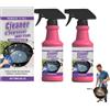 Generico Sgrassatore Spray Per Griglie Potente E Ad Azione Rapida, Detergente Intensivo Per Griglie, Detergente Per BBQ, Sgrassatore Per Oli Da Cucina, Detergente Multiuso Per Piani Cottura (2 pezzi)