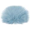 PATIKIL Pellicciotto Microfono Parabrezza 7mm x 60mm Mic Copertura Azzurro | per Interno Esterno