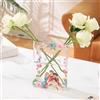 KRYSTHIA Vaso per fiori, vaso per libri in acrilico, vasi trasparenti per tulipani, vasi unici per la decorazione della casa, regalo moderno per gli amanti dei libri per ufficio, soggiorno