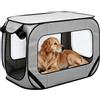 PORFOYO 92×52×52cm Box Pieghevoles Per Animali,Pieghevole Recinto Per Gatti,Box Pieghevole Per Cane,Trasportino Per Cani Per Viaggi,Campeggio,Attività All'aperto E Al Chiuso