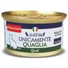 Generico Umido Gatto Unicamente Alimento completo per gatti adulti sterilizzati o in sovrappeso di tutte le taglie,gusto Quaglia,senza cereali,senza conservanti | 12 lattine da 85 grammi l'una.