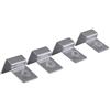 Zerodis Staffa di supporto per copertura in vetro di pesce in acciaio inossidabile 4 pezzi, copertura per acquario Supporto per clip in vetro Staffa per coperchio Protezione per pesci(12mm)