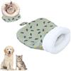 Generico Nido Accogliente per Cani e Gatti, Sacco a Pelo per Gatti da Interno, Nido Portatile per Animali Domestici, Cuccia per Cani e Gatti di Piccola Taglia per Tutte Le Stagioni in casa (Green)