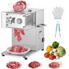 VEVOR Affettatrice per Carne Potenza 850 W, Affettatrice per Verdure Morbide Carne Disossata Spessore di Taglio da 5 mm, Cucina Ristorante Supermercato Portata max 250 kg/h in Acciaio Inox 36 Lame