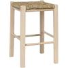 okAffareFatto di Zimbardi Costanza okaffarefatto maddaloni Sgabello in legno con seduta quadrata(30x30) in paglia grezzo da verniciare alto 47 cm da terra alla seduta nuovo già montato gambe dritte