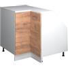 Vicco Mobile cucina angolare per sottotetto R-Line, Rovere dorato, 75.6 cm con 1 porta, carcassa dell'armadio profondità 60 cm, per la libera combinazione all'interno di sistemi cucina modulari