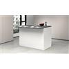 Generico Isola Cucina con 2 Ante e 4 Vani a Giorno, Chiusura Soft Close, Ampio Piano d'Appoggio, Facile Montaggio, Made in Italy (Bianco/Report)
