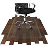 OfficeMarshal Office Marshal Tappeto Salvapavimento Trasparente - Protezione Parquet e Pavimenti Duri - Tappeto Protettivo Sottosedia 100% Pet in Varie Misure - 90x120 cm