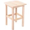 House Collection Sgabello in Legno Naturale, Soggiorno e Bar, 29 x 29 x 45 cm
