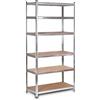 Humberg Scaffalatura 2 in 1, 222 x 110 x 50 cm, con 6 ripiani, portata massima 500 kg