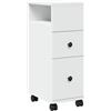Solivagant Mobile da Bagno Stretto con Ruote Bianco in Truciolato,Bianco,11.65kg