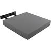 H HANSEL HOME Mensole Galleggianti da Parete 25x25x4cm Colore grigio antracite, Mensole a muro fissaggio invisibile