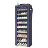 MAGIC SELECT Scarpiera in Tessuto,Organizer per Scarpe da Ingresso,9 Livelli,Scarpiera per Corridoio.Mensola per Scarpe Ginnastica.Portaoggetti Casa,Camera da Letto.28 paia di scarpe.Blu.158x58x30cm