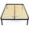 MENKËLL - Rete Una Piazza e Mezza 120x190 Ortopedica - con Piedi Antiscivolo 26cm - Rinforzata, con Telaio in Ferro - Per Tutti i Tipi di Materassi, Supporta Fino a 200kg (1 Piazza e 1/2)