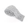 Suitsupply Cravatta Uomo Lavorata a Maglia 148 x 6 cm Grigia Lana Seta