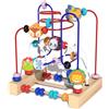 Generico Montagne Russe Bead Maze - Legno, 8,86x8,86x5,91 Pollici Colorato Giocattolo Interattivo | attività Educativa in età Prescolare, Gioco di Apprendimento per Bambini per Abilità Motorie,