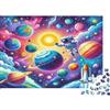 OTBSDNKZZ Illustrazione avventura spaziale Puzzle 1000 Pezzi Impossibile Regalo Perfetto Illustrazione avventura spaziale Art Giochi Educativo Sfida Regalo Divertente Gioco Famiglie Decorazione