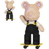 DAHONPA Skateboard Bear Brick Micro Building Blocks per adulti (2715 pezzi), set creativo per la casa e l'ufficio, regalo per adulti e bambini