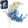 Bafeil Mond Botanicals, set di 934 mattoncini floreali, mazzo di fiori con fiori e rose della collezione botanica per adulti, donne e ragazze, decorazione per la casa, regalo per la festa della mamma, San