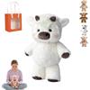 HItianya Peluche Che Corre Adorabile Pupazzo Che Respira E Cammina, Morbido Mucca Peluche E Peluche Cinghiale Per Alleviare Lo Stress, Regalo Perfetto Per Bambini E Adulti (A, 45cm)