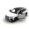 Toi-Toys Welly Modellino auto BMW IX 4 SUV, auto in miniatura, scala 1:39 / L 12cm, bianco