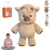 HItianya Peluche Che Corre Adorabile Pupazzo Che Respira E Cammina, Morbido Mucca Peluche E Peluche Cinghiale Per Alleviare Lo Stress, Regalo Perfetto Per Bambini E Adulti (D, 60cm)