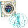 Mozi Flow Ring Geometrico - Bracciale Magico Facile da Usare - Magic Ring 3D, Fidget Spinner e Gioco per ADHD per Bambini e Adulti (Blu Zaffiro)